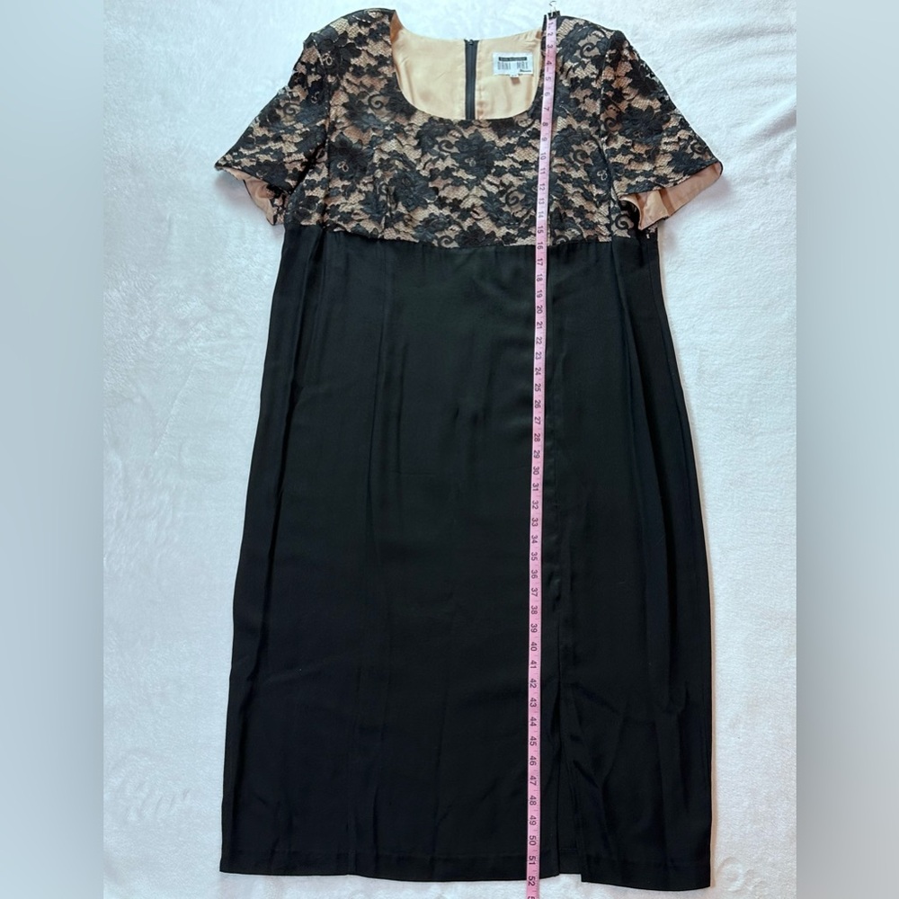 Lois Snyder For Dani Max Woman - 22 Lace Overlay Dress Formal Sheath - Picture 8 of 11